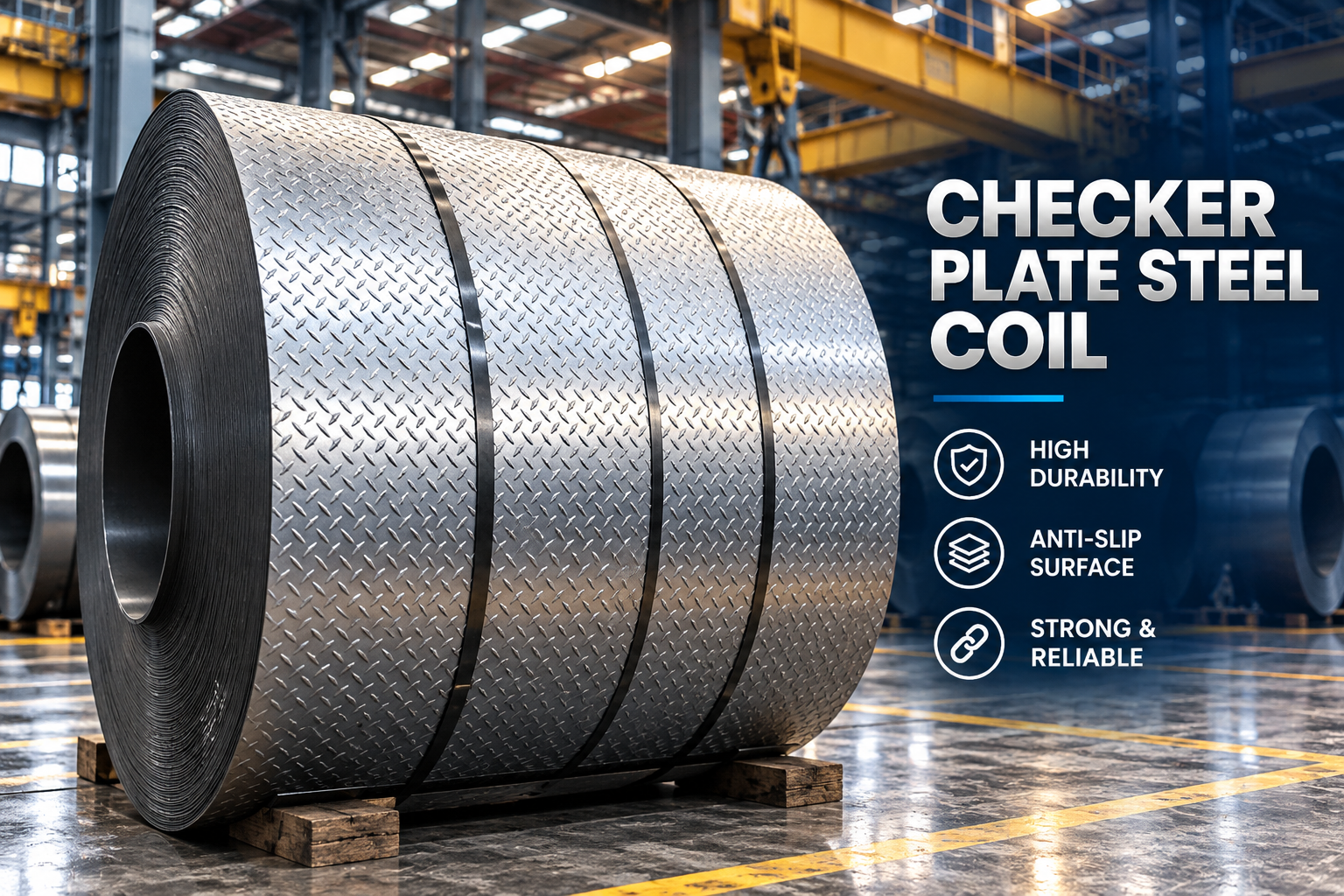 HR chequered steel sheet