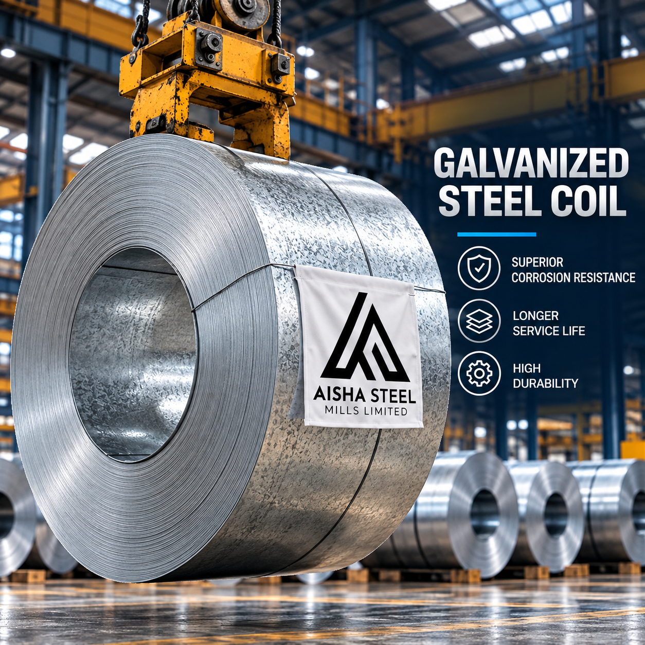 Aisha Steel galvanized coil