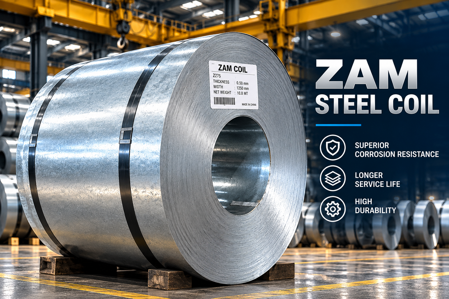 ZAM coated steel coil